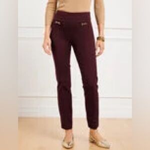 Burgundy Talbots ankle pants